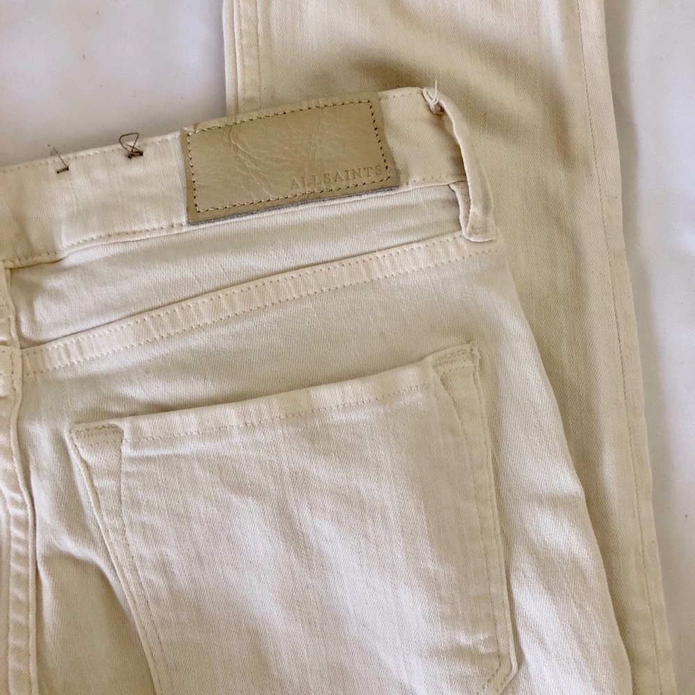 All saints white skinny jeans